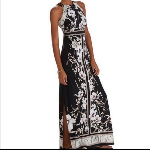 White House Black Market Dresses & Skirts - WHBM Floral Maxi Dress Cut-I  Three Strap Sz XXS